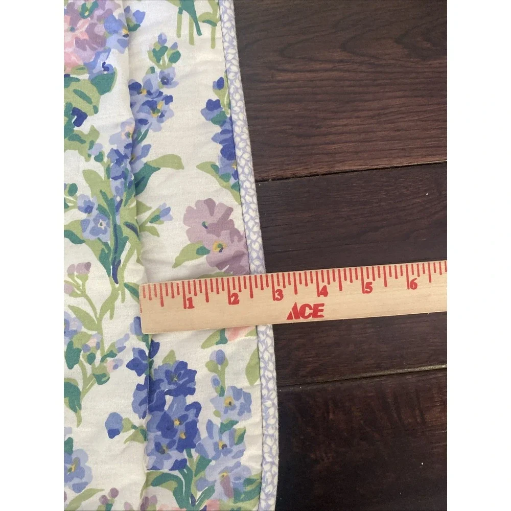 2 Vintage Laura Ashley Abbeville Stocks Standard Pillow Shams Padded Top